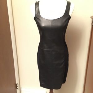 Bailey 44 Leather-look Bodycon Dress